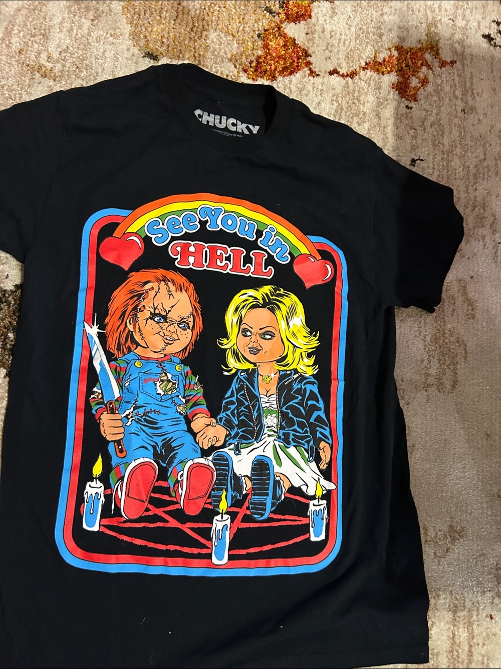 Chucky 'See You in Hell' Graphic Tee - Black